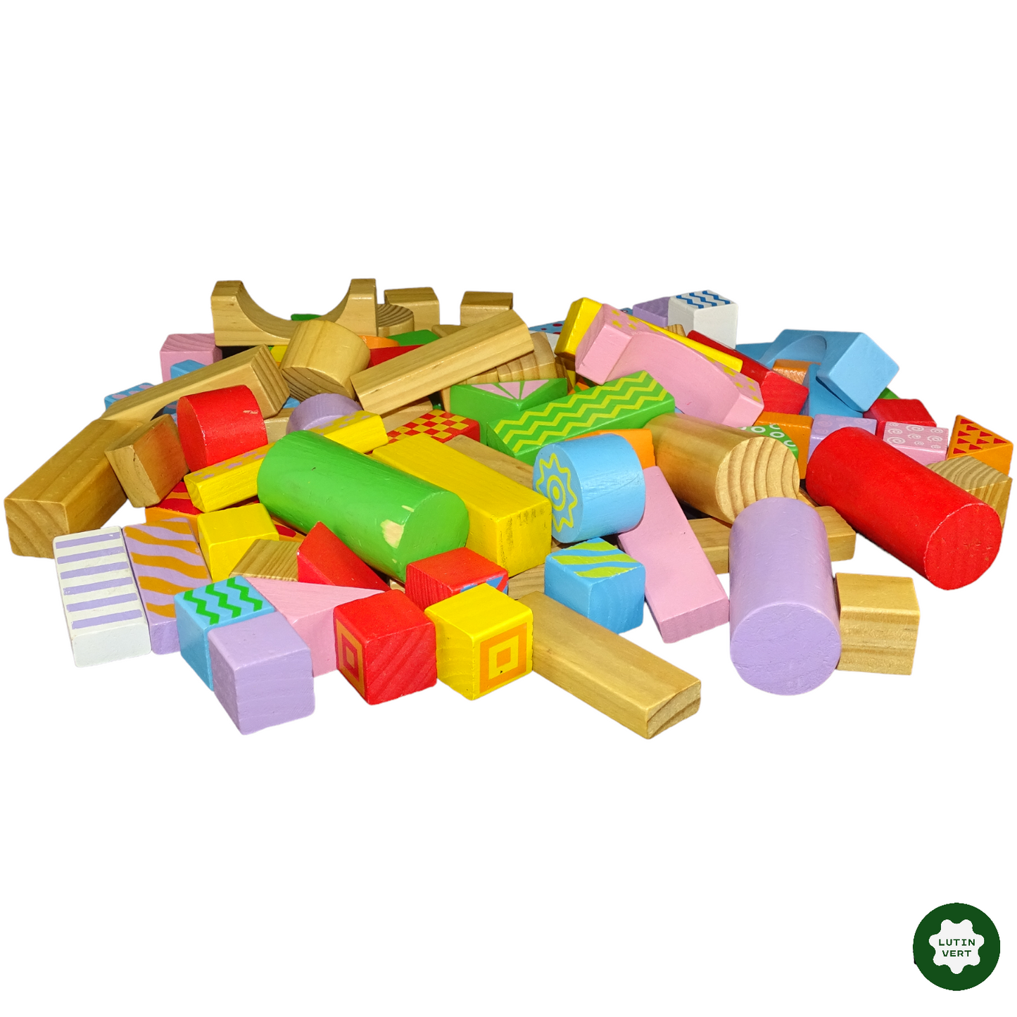Cubes en bois d'occasion BILOBA - dès 18 mois | Lutin Vert