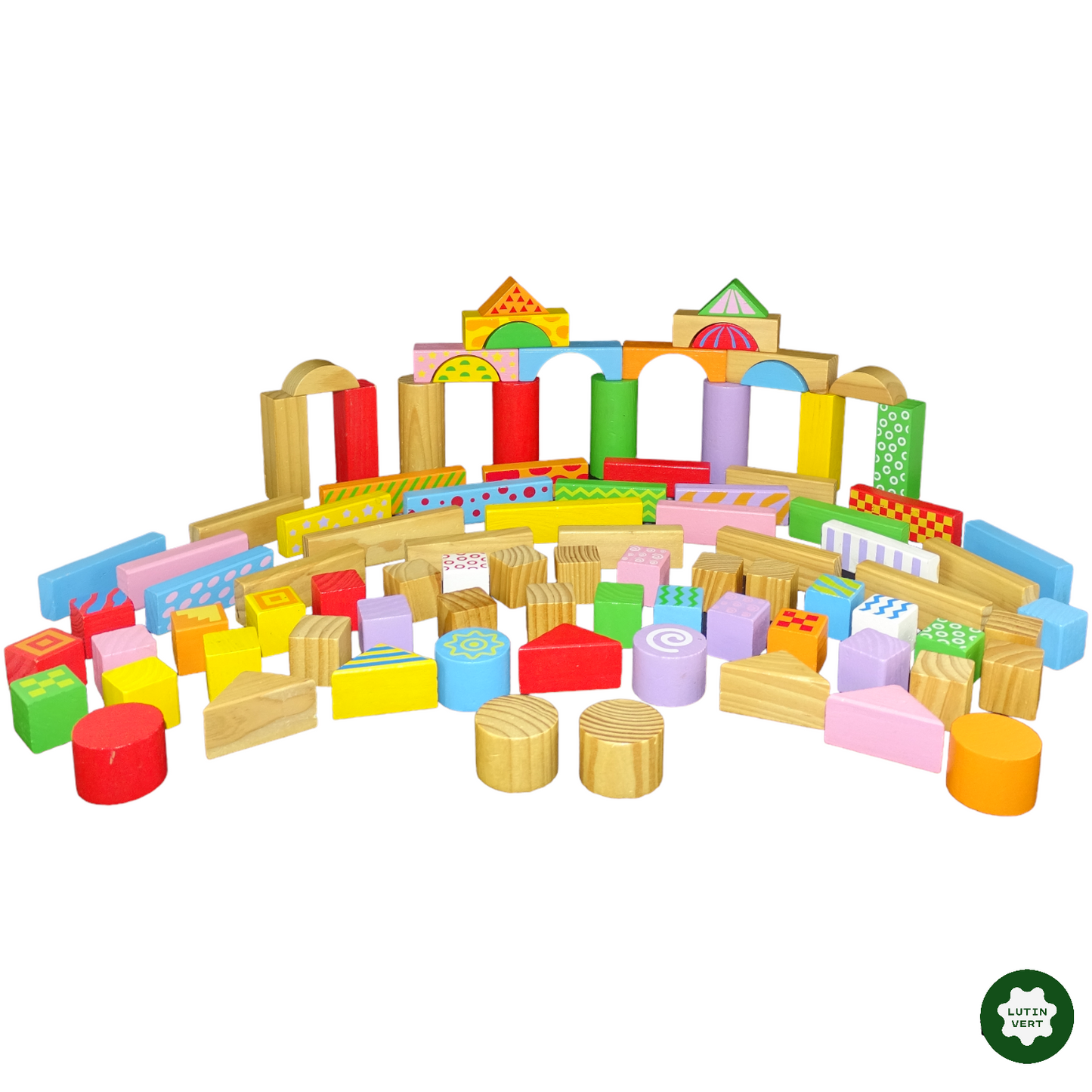 Cubes en bois d'occasion BILOBA - dès 18 mois | Lutin Vert