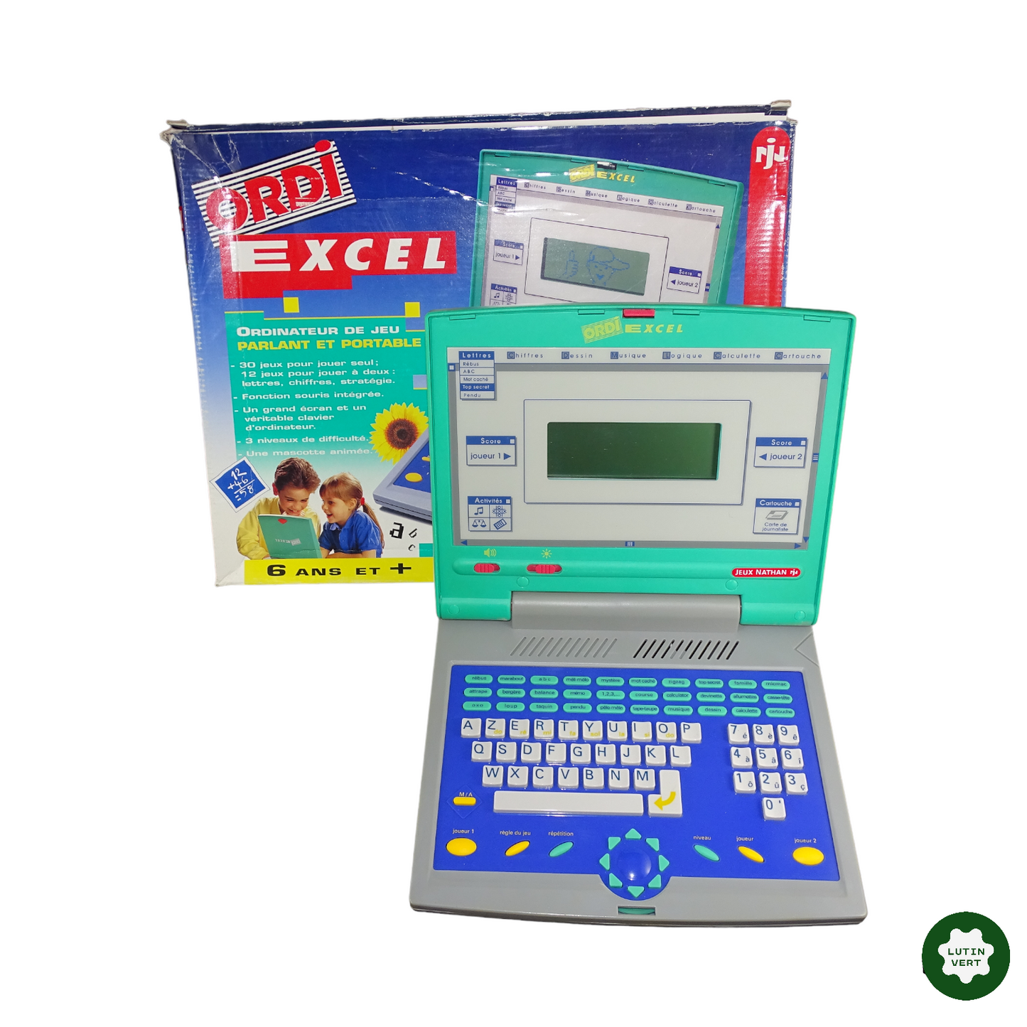 Ordinateur de jeu parlant et portable. d'occasion NATHAN - Dès 6 ans | Lutin Vert