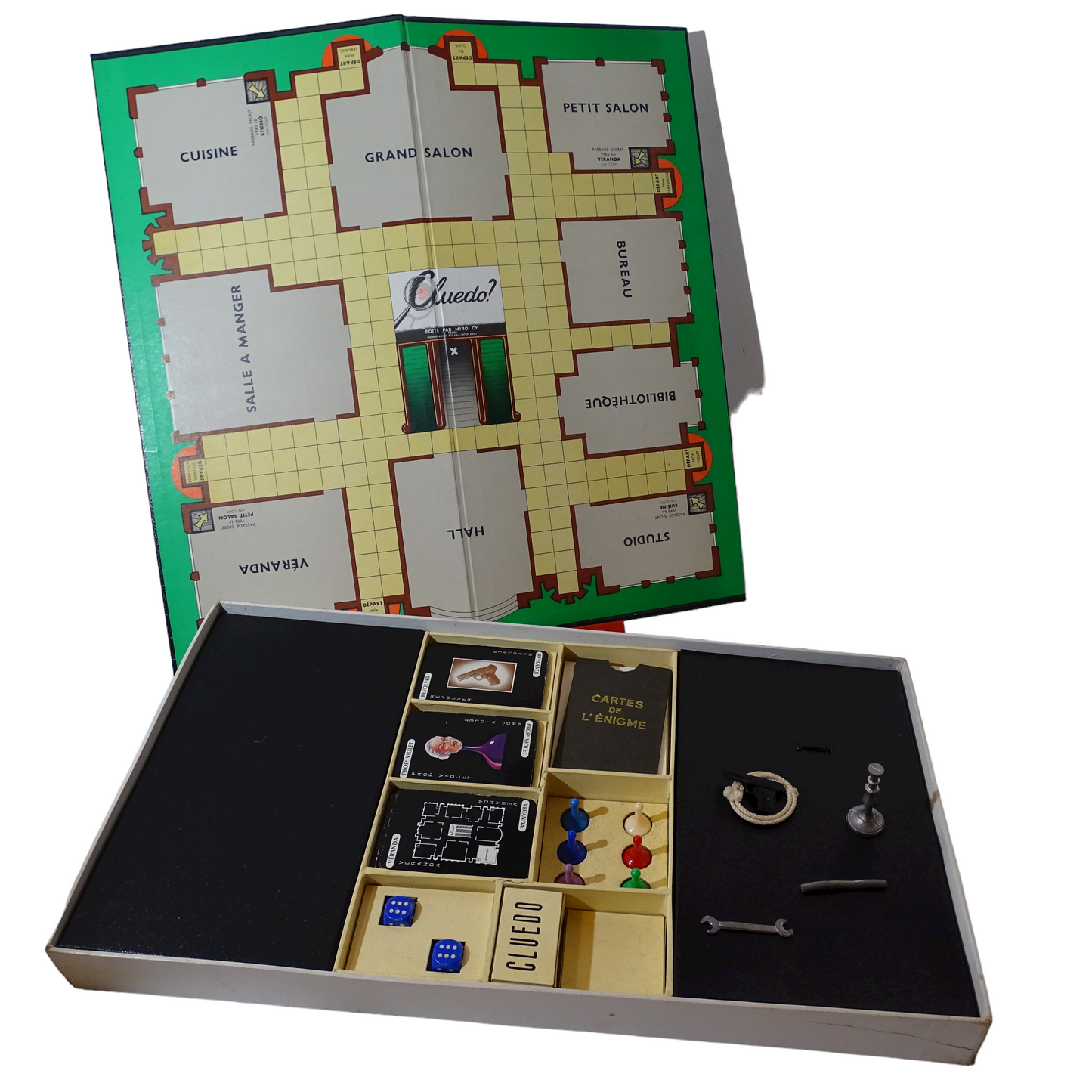 Cluedo vintage Édition Miro CY Paris 1951 - Dès 7 ans | Lutin Vert