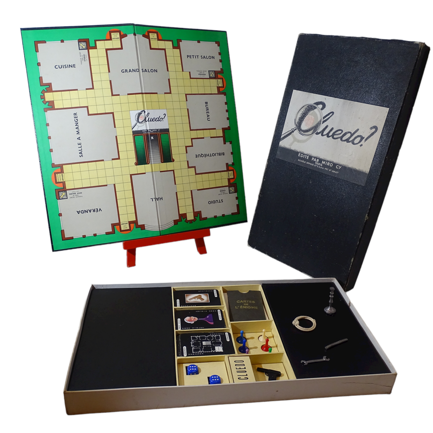 Cluedo vintage Édition Miro CY Paris 1951 - Dès 7 ans | Lutin Vert