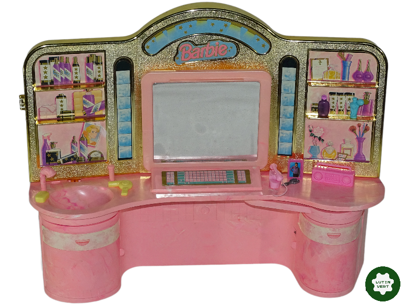 Salon de coiffure vintage 1991 d'occasion - BARBIE MATTEL - Lutin Vert