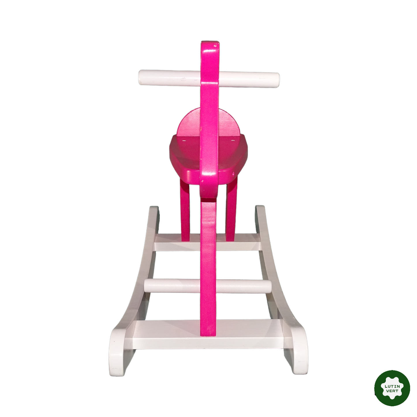 Cheval à bascule rose occasion - Dès 3 ans | Lutin Vert