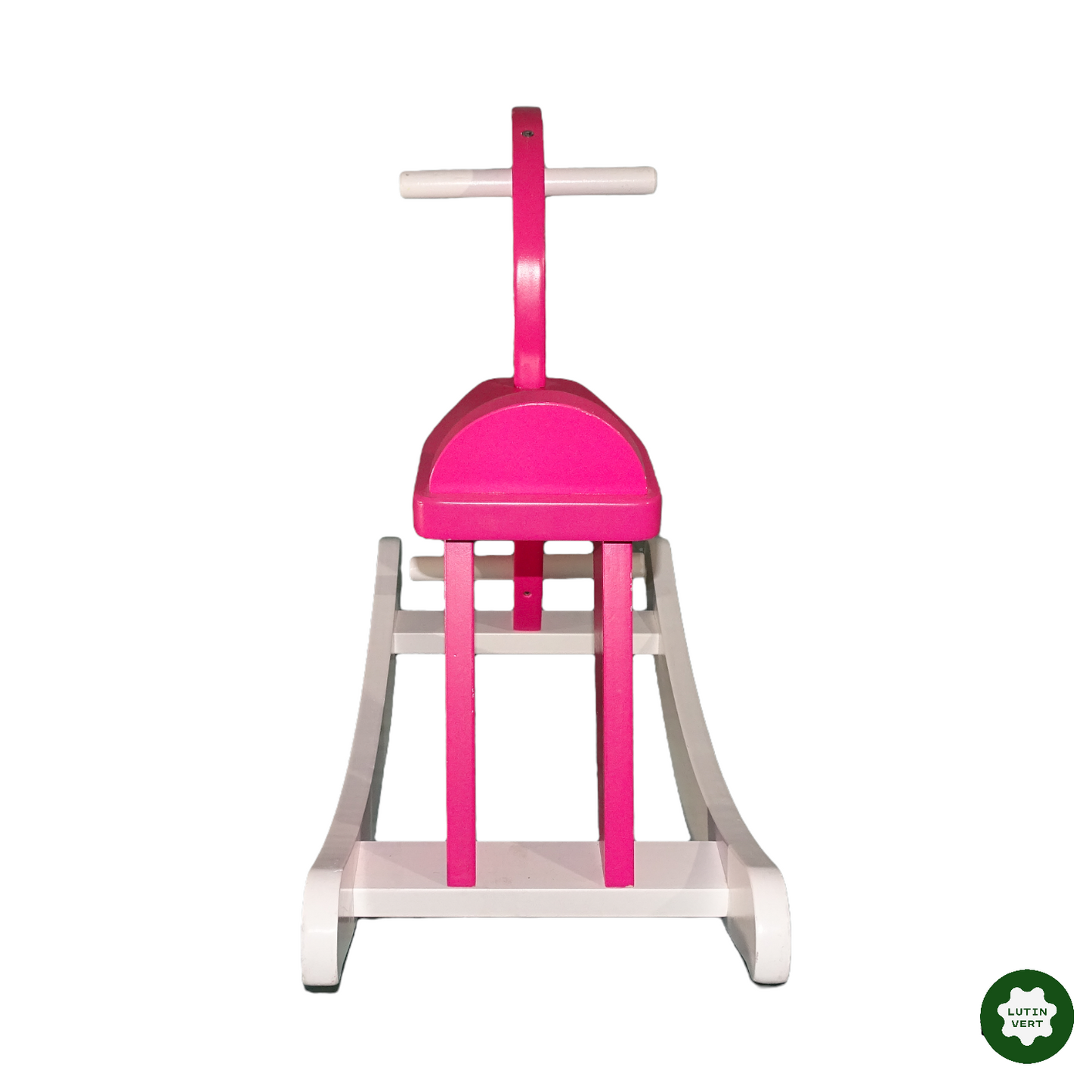 Cheval à bascule rose occasion - Dès 3 ans | Lutin Vert