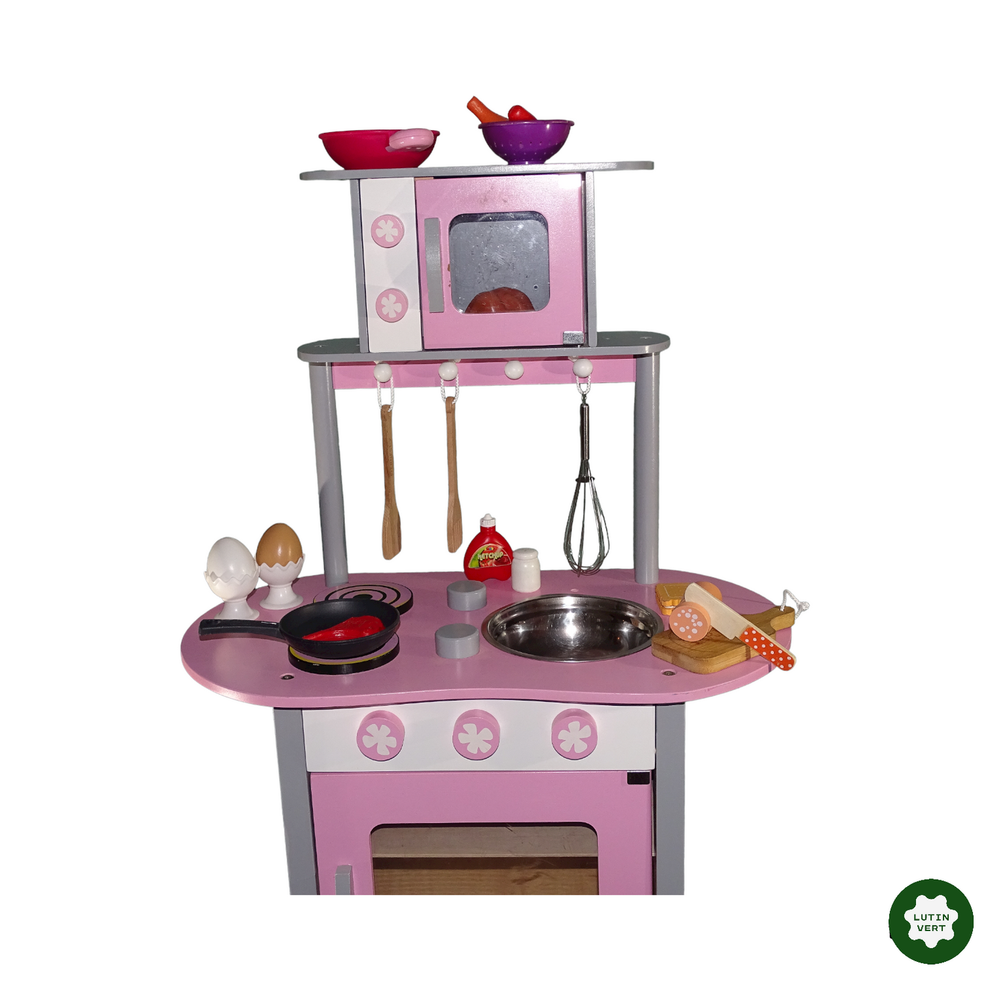 Cuisinière de jeu rose occasion - Dès 4 ans | Lutin Vert