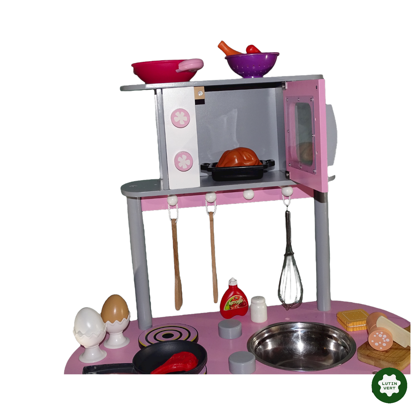 Cuisinière de jeu rose occasion - Dès 4 ans | Lutin Vert