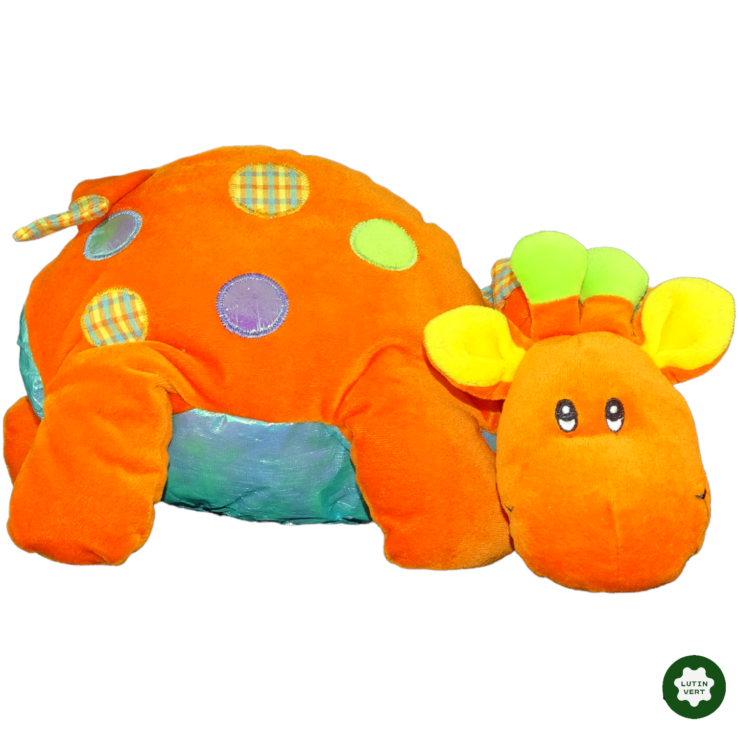 Peluche girafe orange mignonne occasion - Dès 3 ans | Lutin Vert