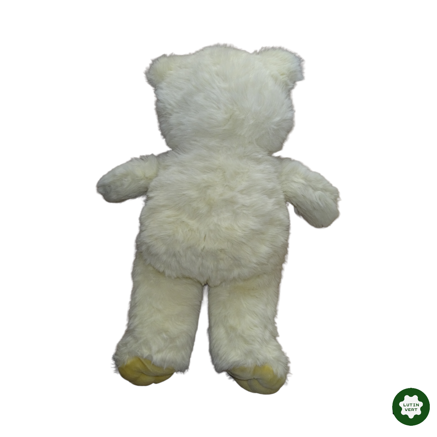 Grand ours en peluche blanc occasion - Dès 3 ans | Lutin Vert