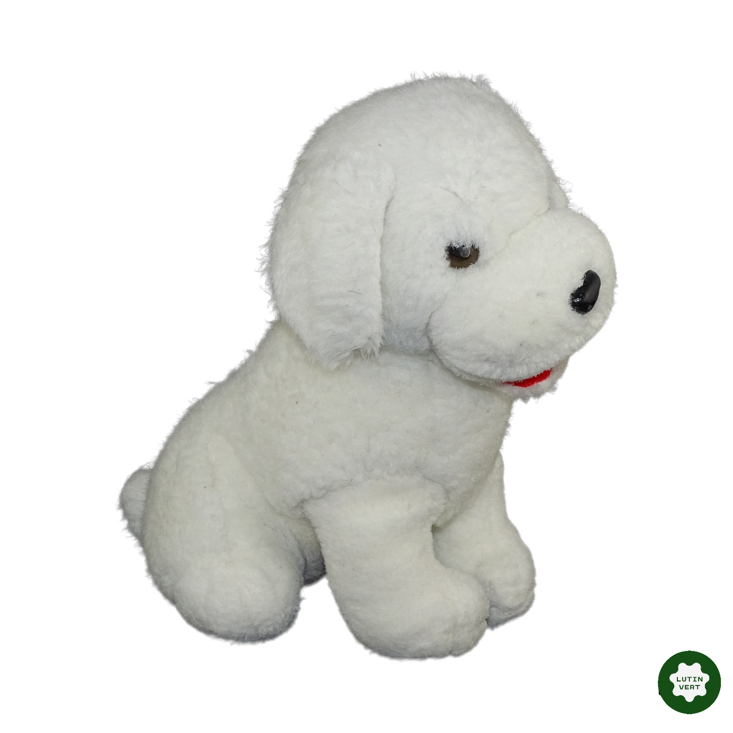 Chien blanc en peluche occasion - Dès 3 ans | Lutin Vert