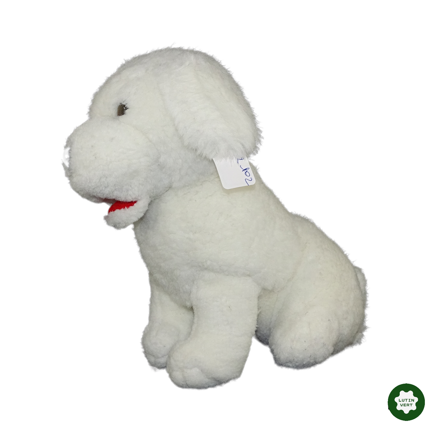 Chien blanc en peluche occasion - Dès 3 ans | Lutin Vert