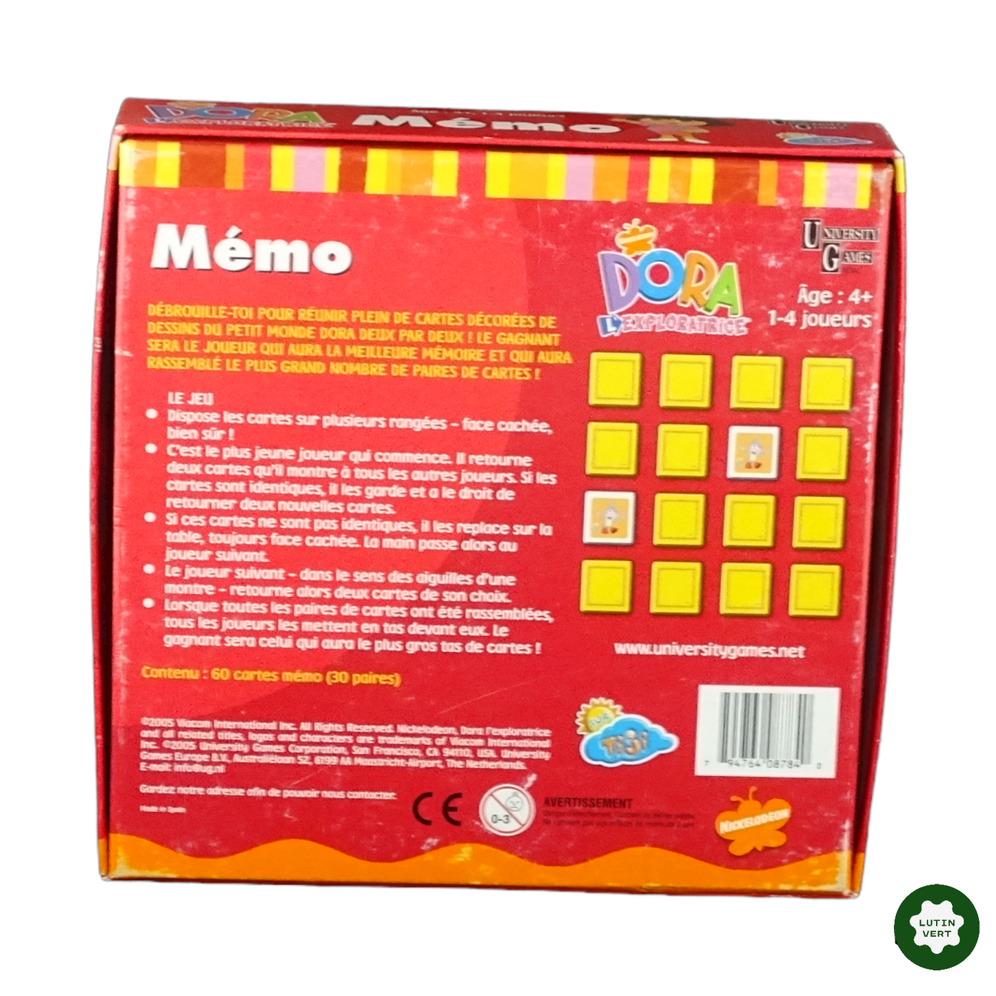 Mémo Dora l’exploratrice occasion NICKELODEON - Dès 4 ans | Lutin Vert