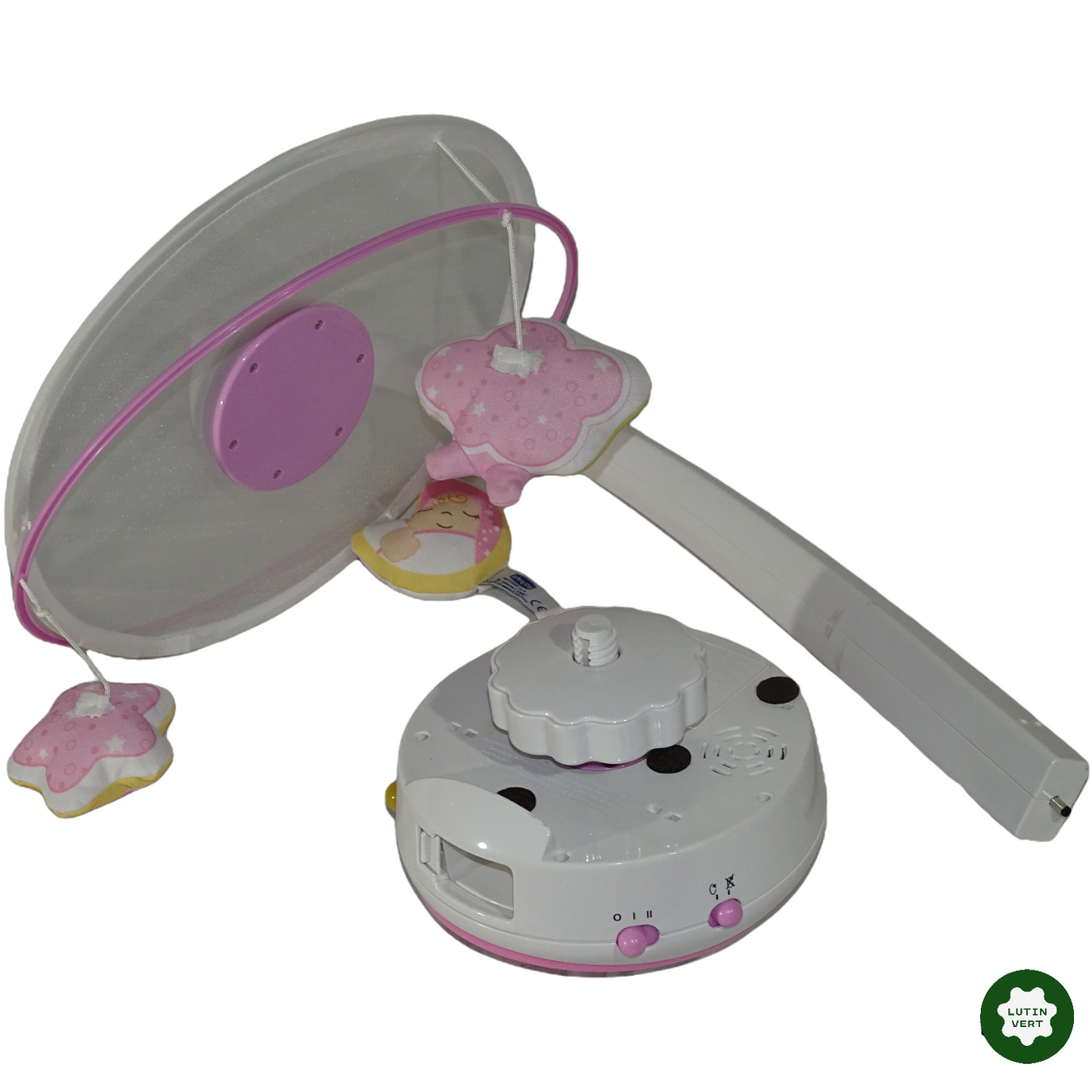 Mobile double projection rose first dreams d'occasion CHICCO - Dès 3 mois | Lutin Vert