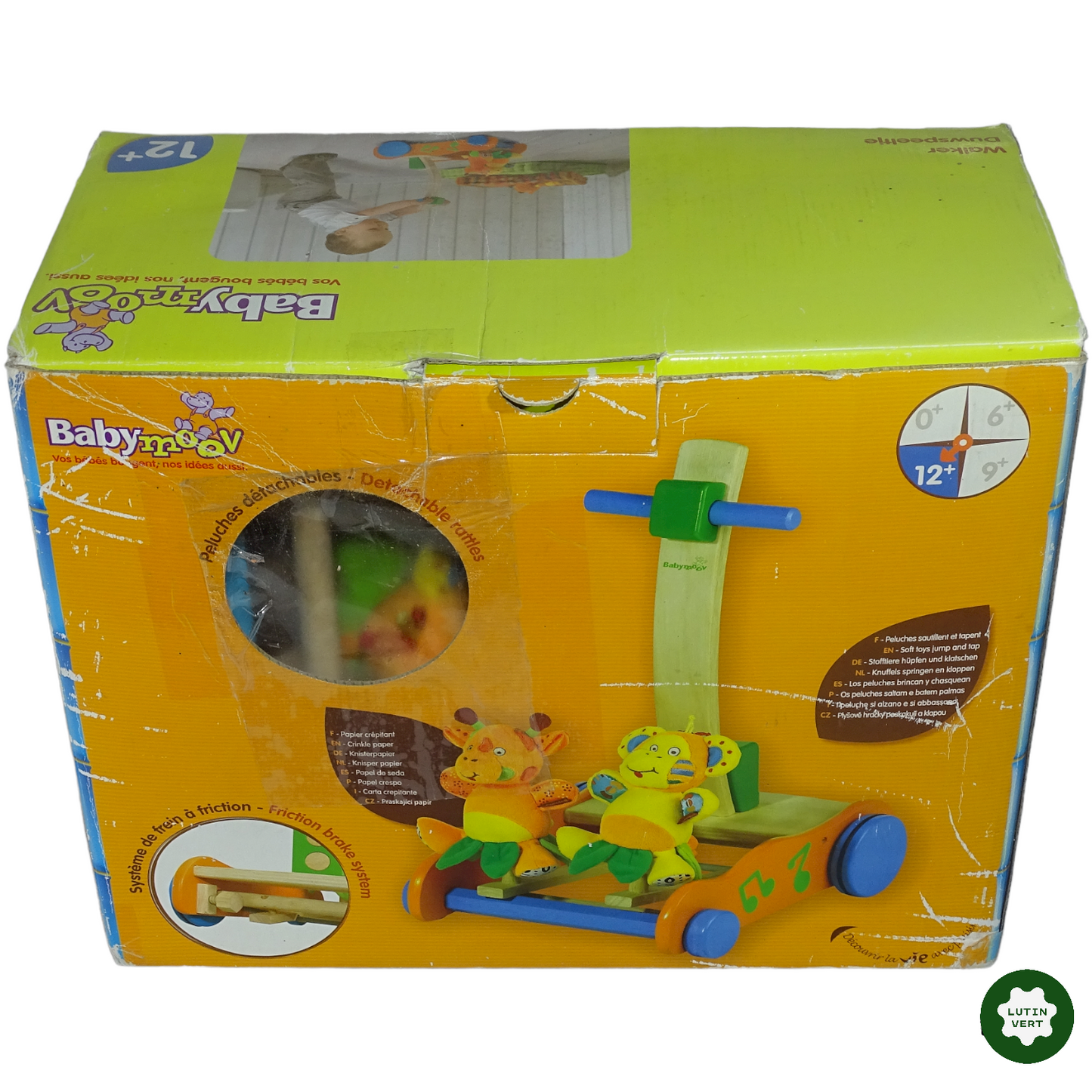 Trotteur, pousseur en bois d'occasion BABY MOOVE - Dès 1 an | Lutin Vert