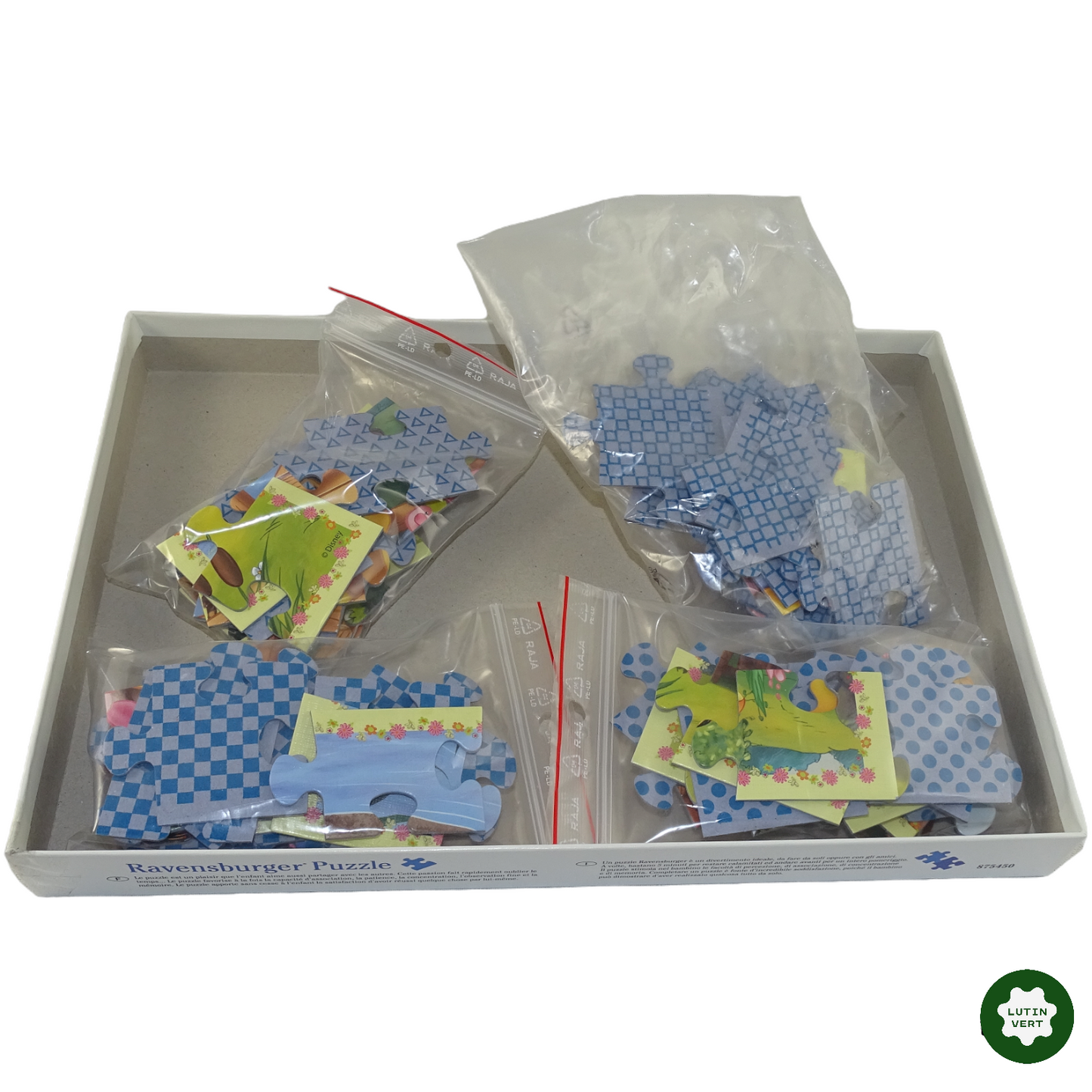 4 puzzles Winnie l’Ourson occasion RAVENSBURGER - Dès 5 ans | Lutin Vert
