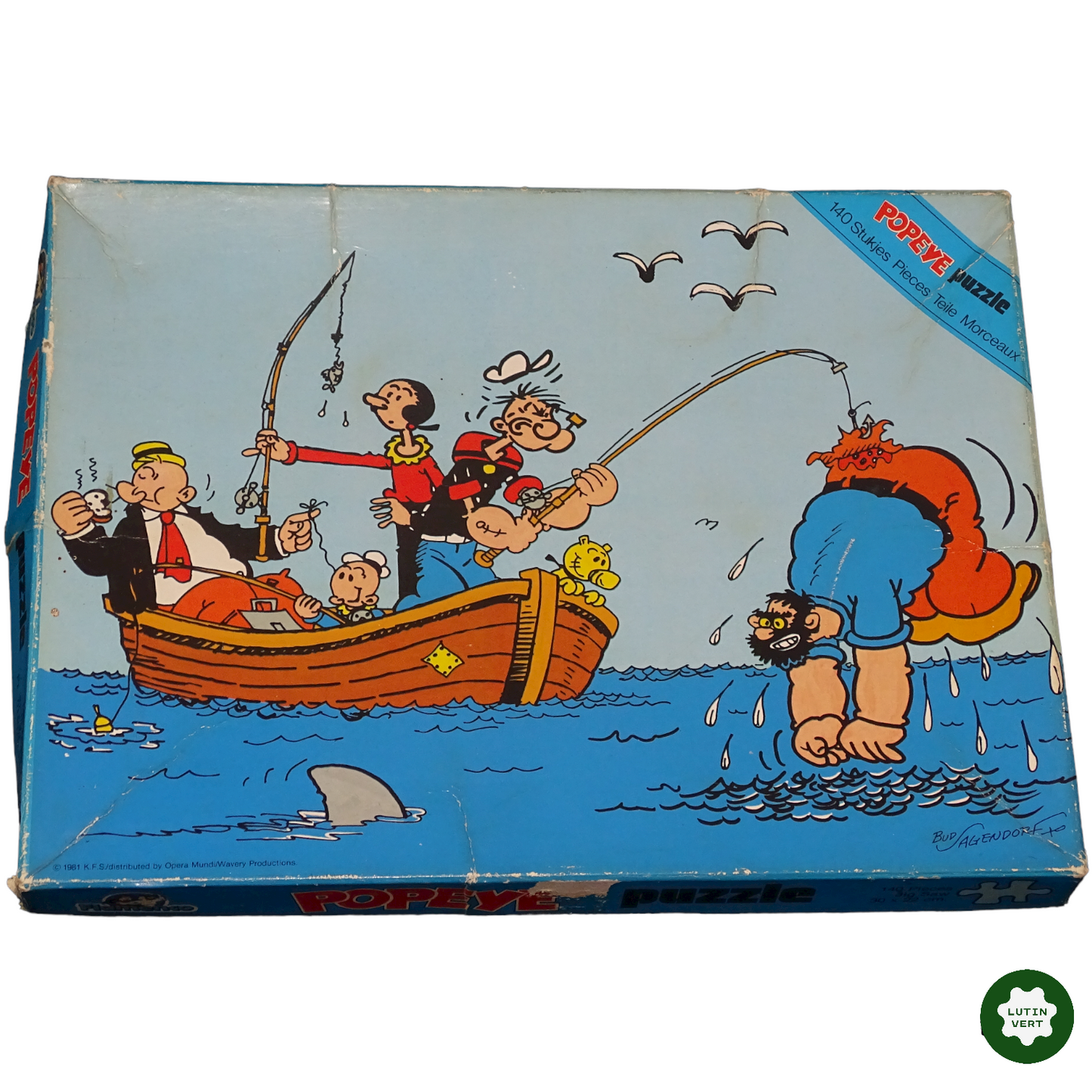 Puzzle vintage POPEYE 140 pièces d'occasion FLAMENCO - Dès 7 ans | Lutin Vert