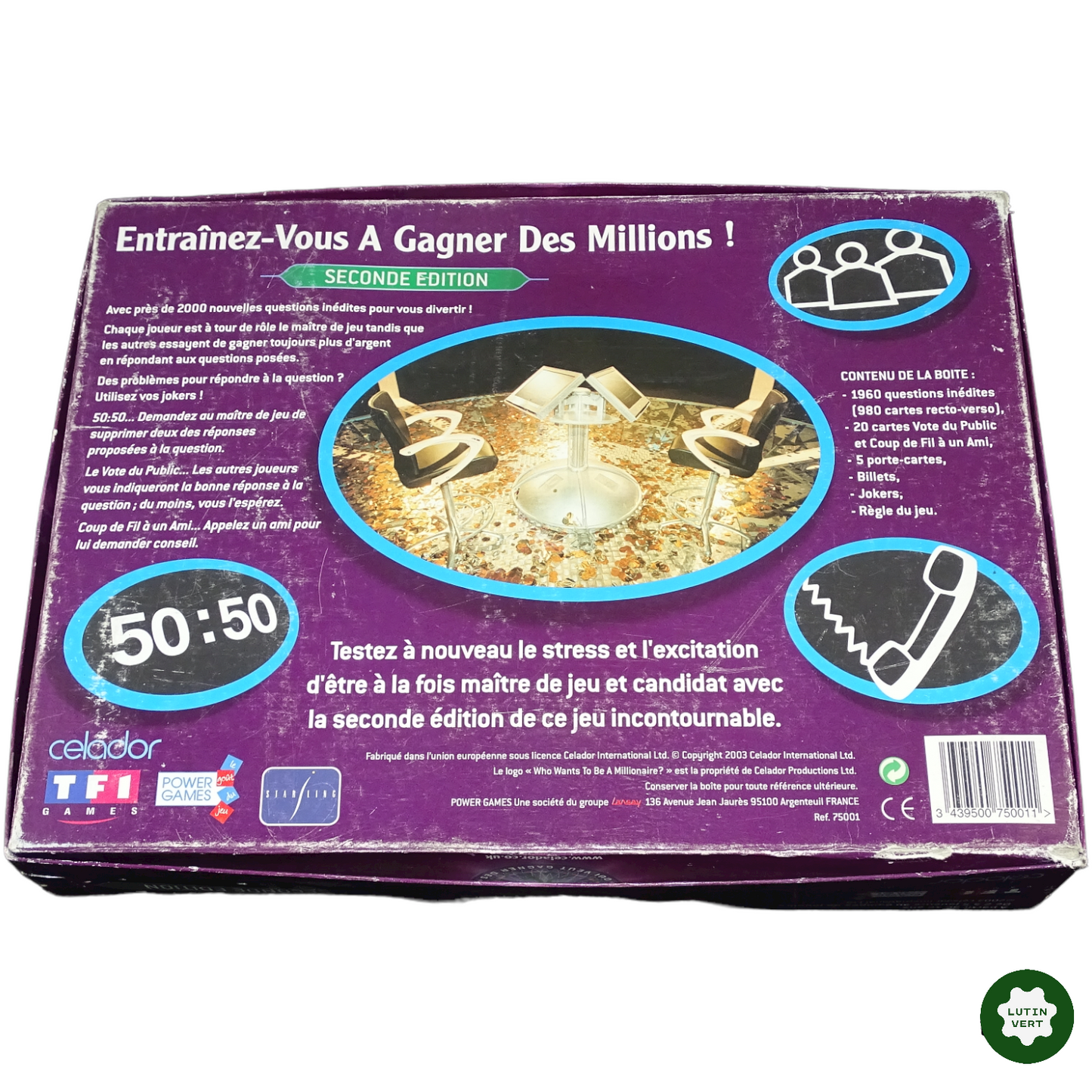 Jeu Qui veut gagner des millions d'occasion CELADOR - Dès 12 ans | Lutin Vert