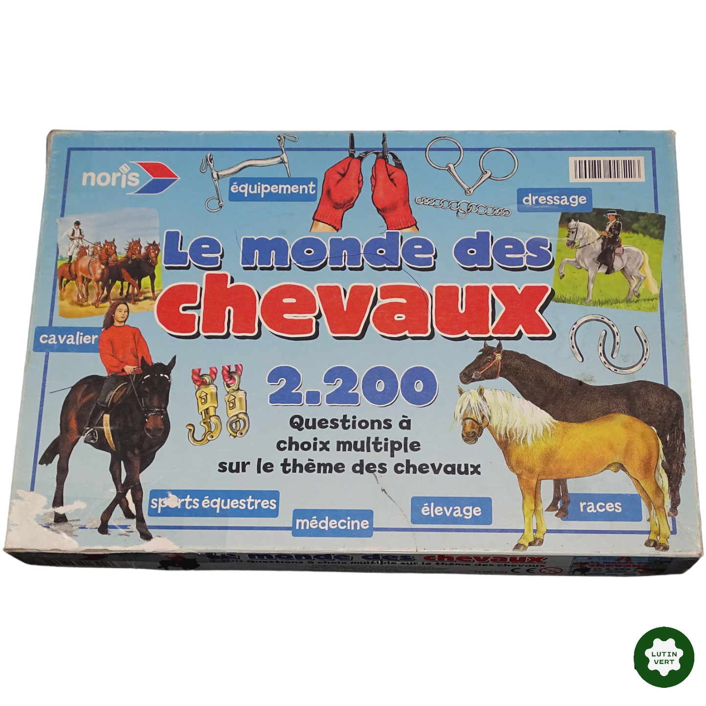 Jeu Le monde des chevaux 2200 questions d'occasion NORIS - Dès 7 ans | Lutin Vert