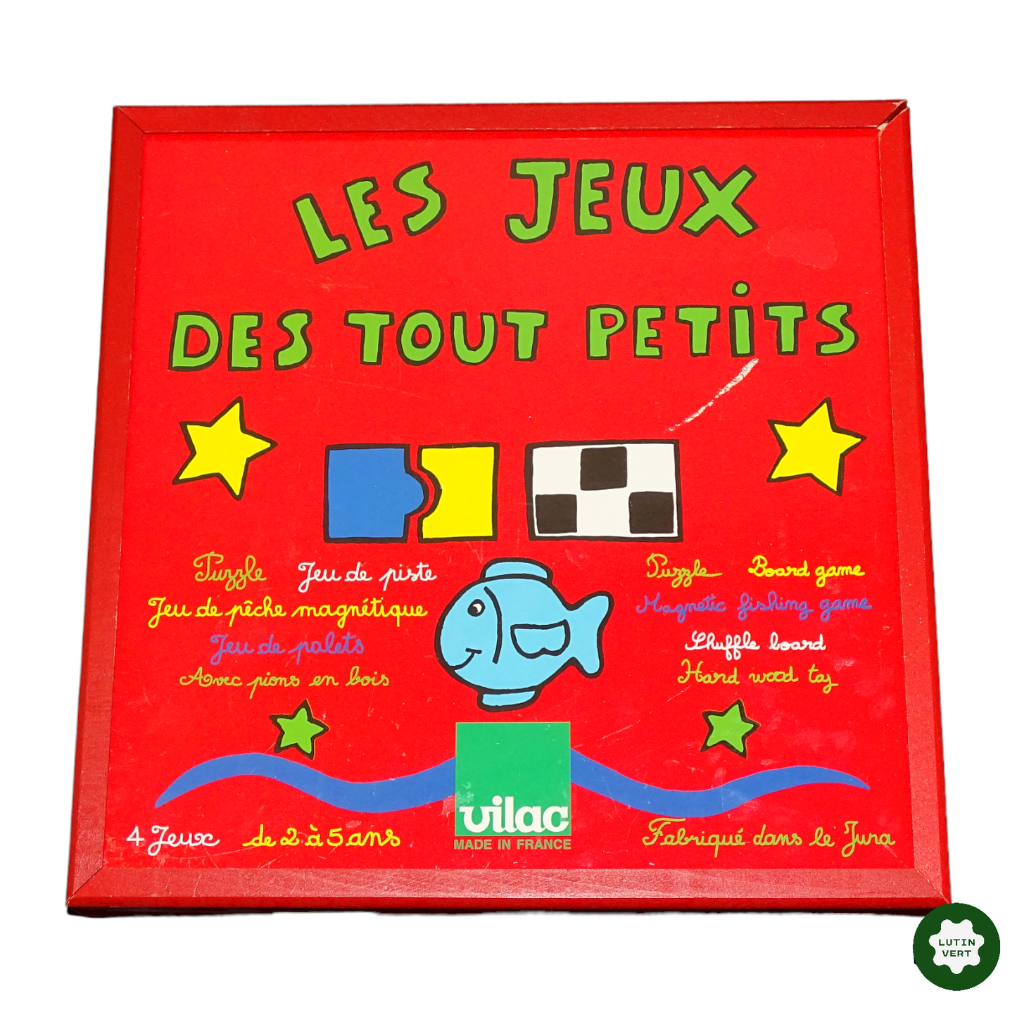 Boîte multi-jeu – Les jeux des tout petits d'occasion VILAC - Dès 2 ans | Lutin Vert