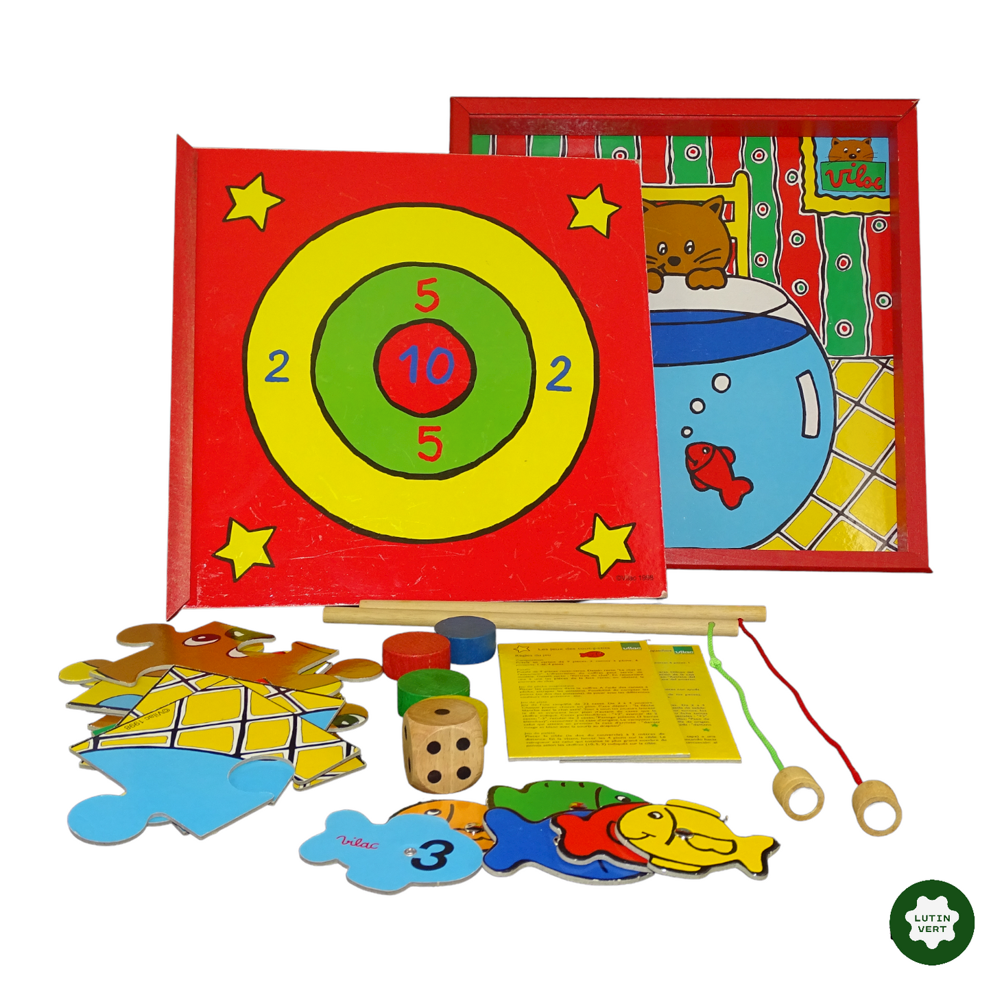 Boîte multi-jeu – Les jeux des tout petits d'occasion VILAC - Dès 2 ans | Lutin Vert