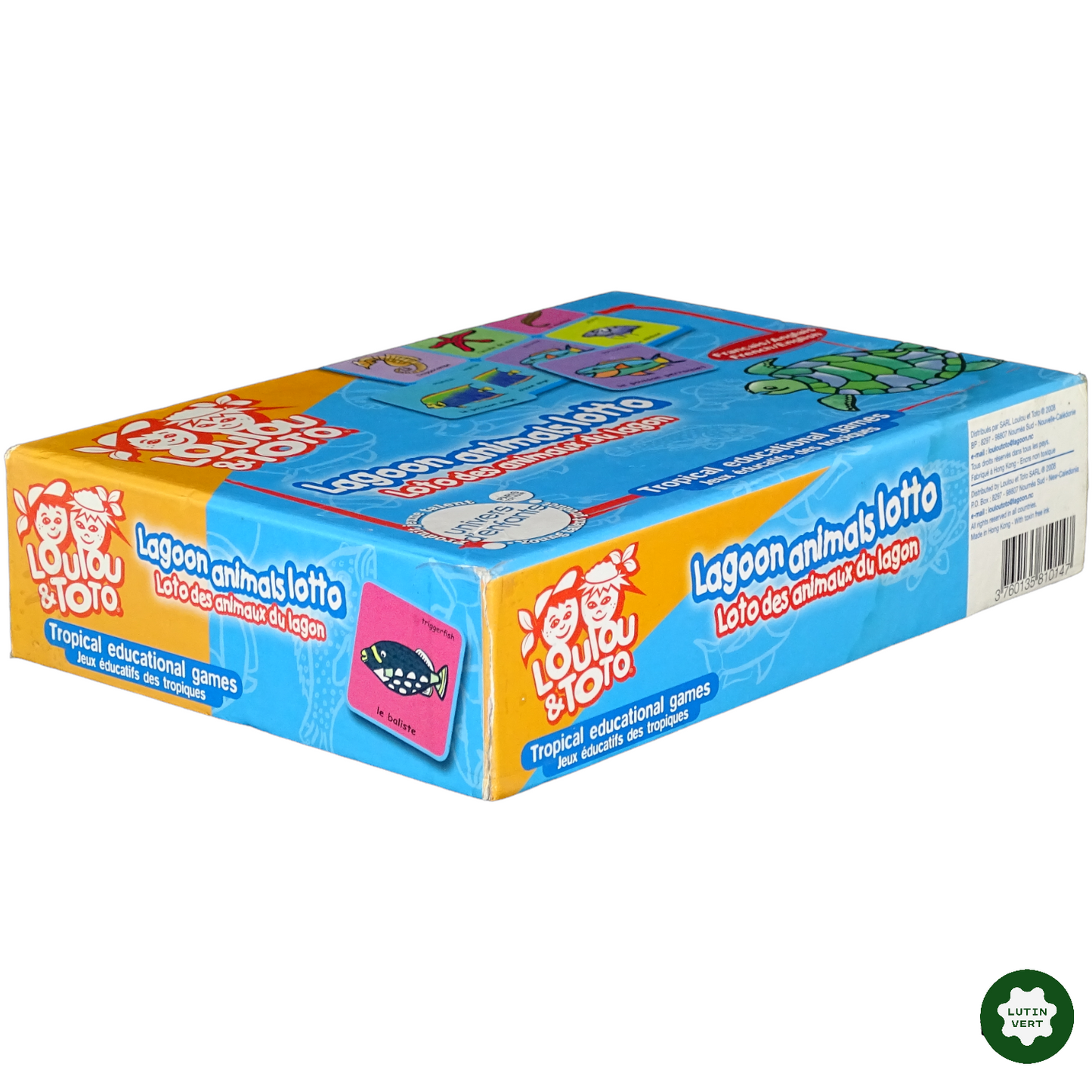 Loto des animaux du lagon d'occasion LOULOU ET TOTO - Dès 3 ans | Lutin Vert
