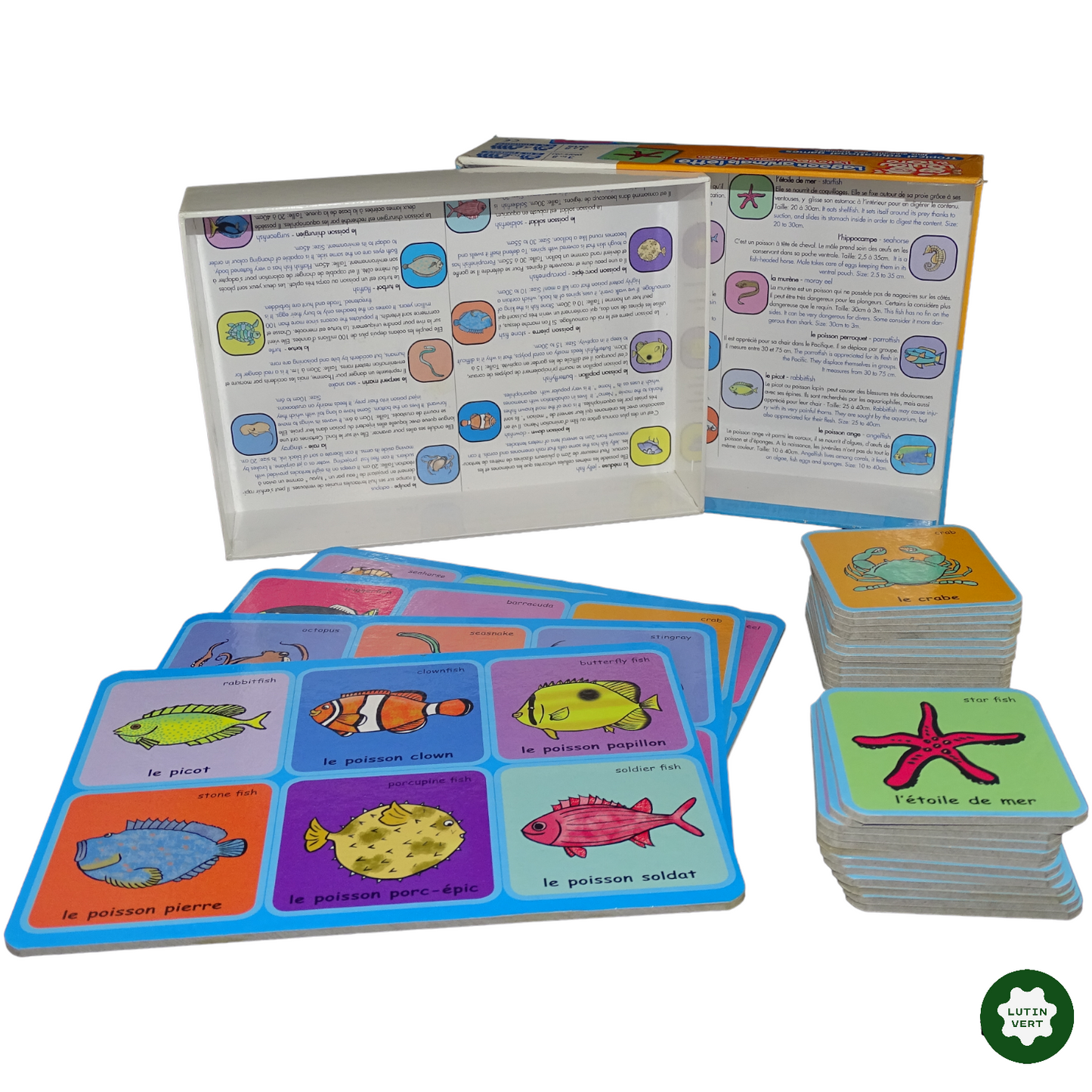 Loto des animaux du lagon d'occasion LOULOU ET TOTO - Dès 3 ans | Lutin Vert