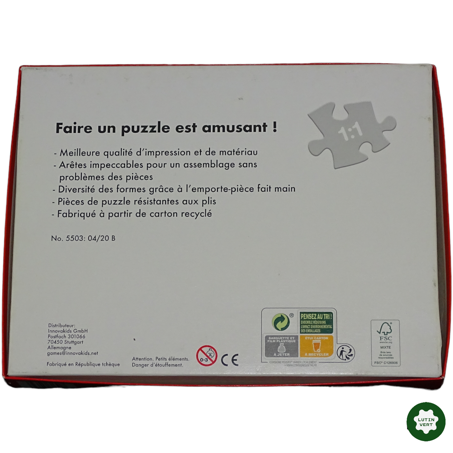 Puzzle Cars Disney Pixar d'occasion HATIER - Dès 5 ans | Lutin Vert