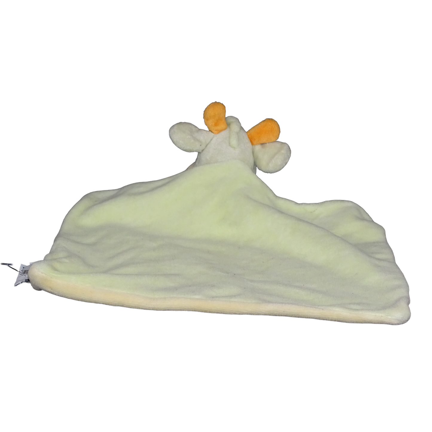 Vache rectangle plat en velours vert et jaune d'occasion AMTOYS - Dès 3 mois | Lutin Vert