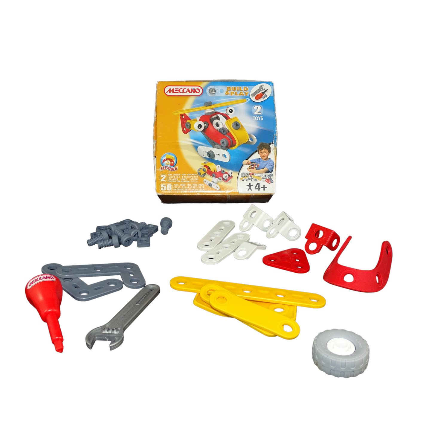 BUILD ET PLAY : 2 Jouets à construire d'occasion MECCANO - Dès 4 ans | Lutin Vert