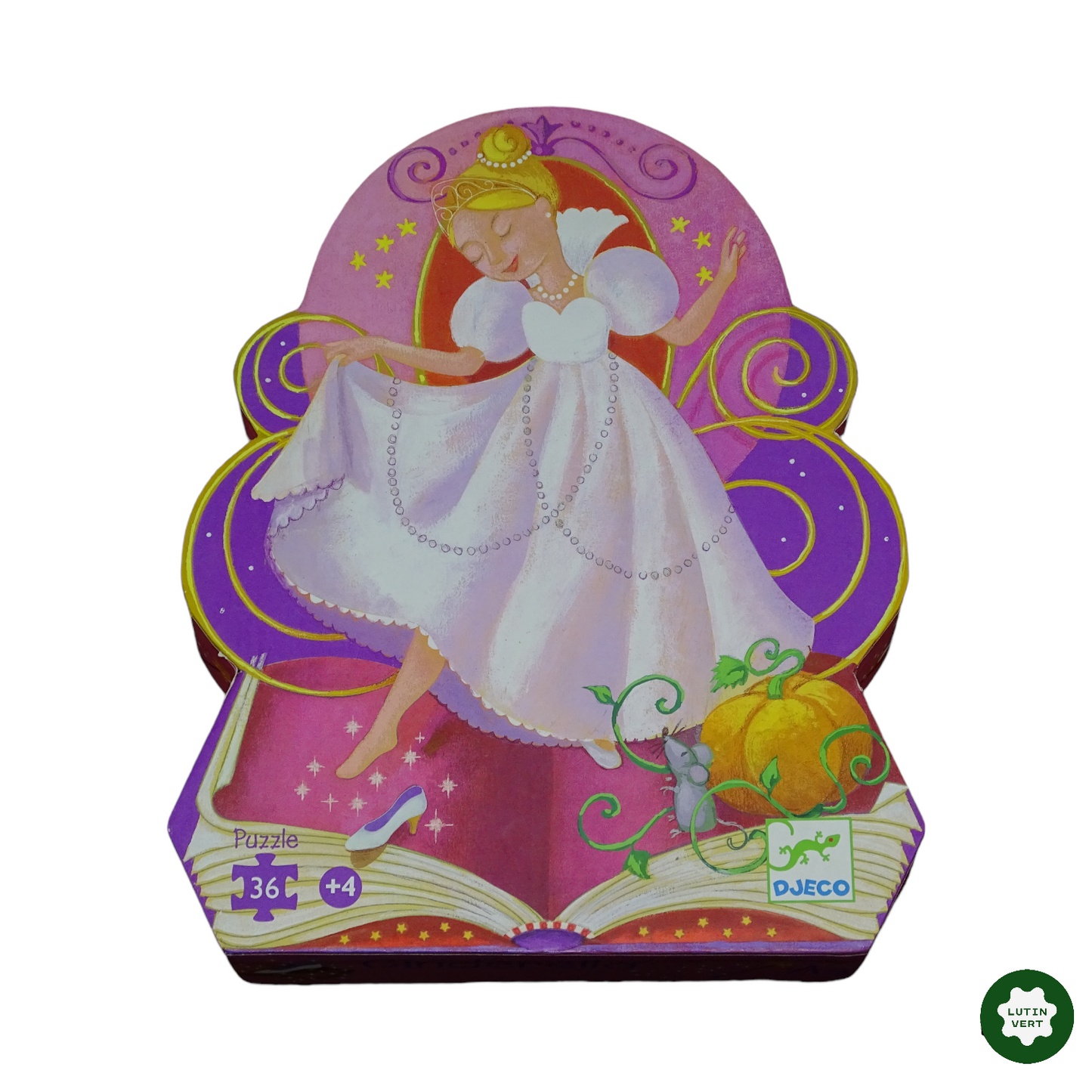 Puzzle Cendrillon 36 pièces d'occasion DJECO - Dès 4 ans | Lutin Vert