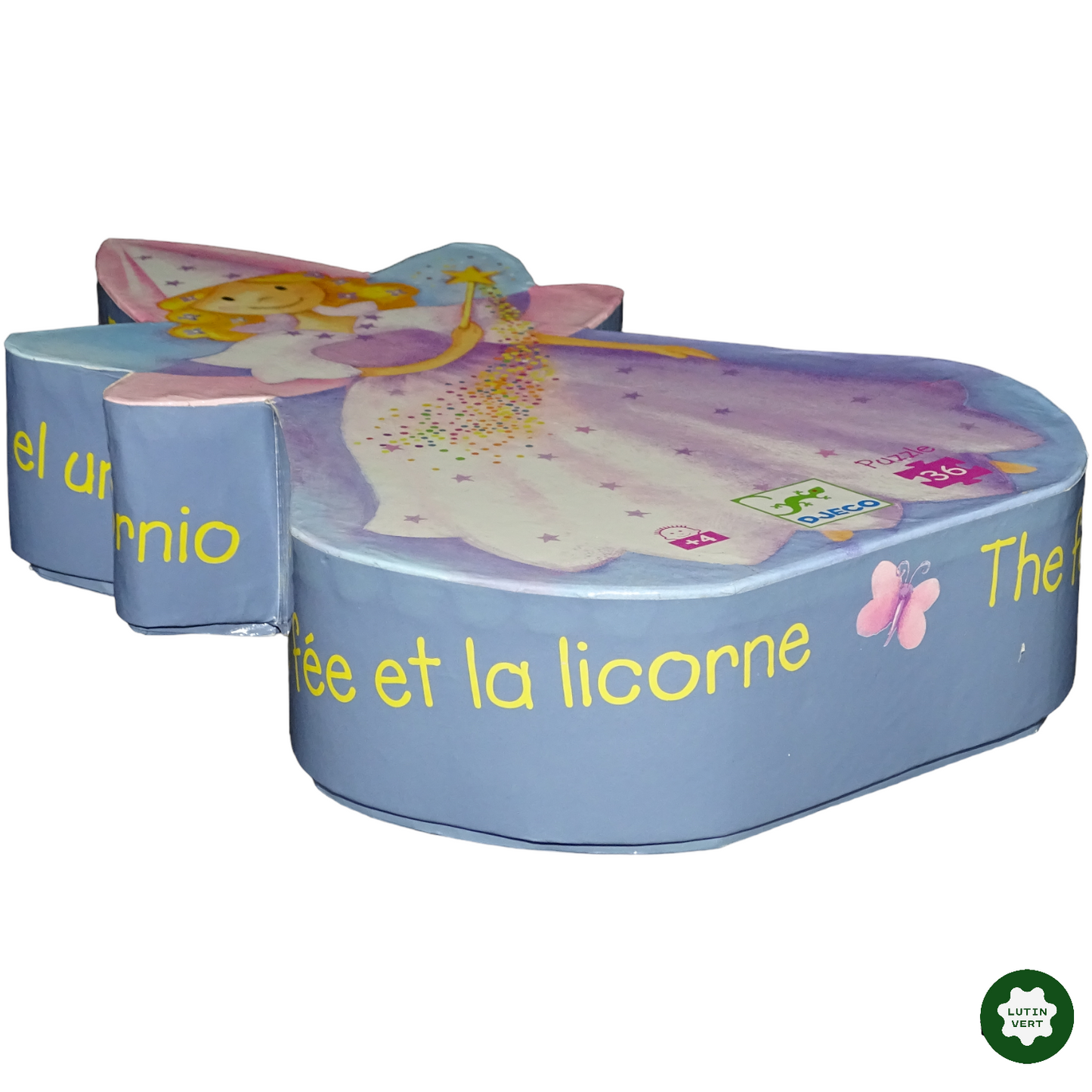 Puzzle La fée et la licorne 36 pièces d'occasion DJECO - Dès 4 ans | Lutin Vert