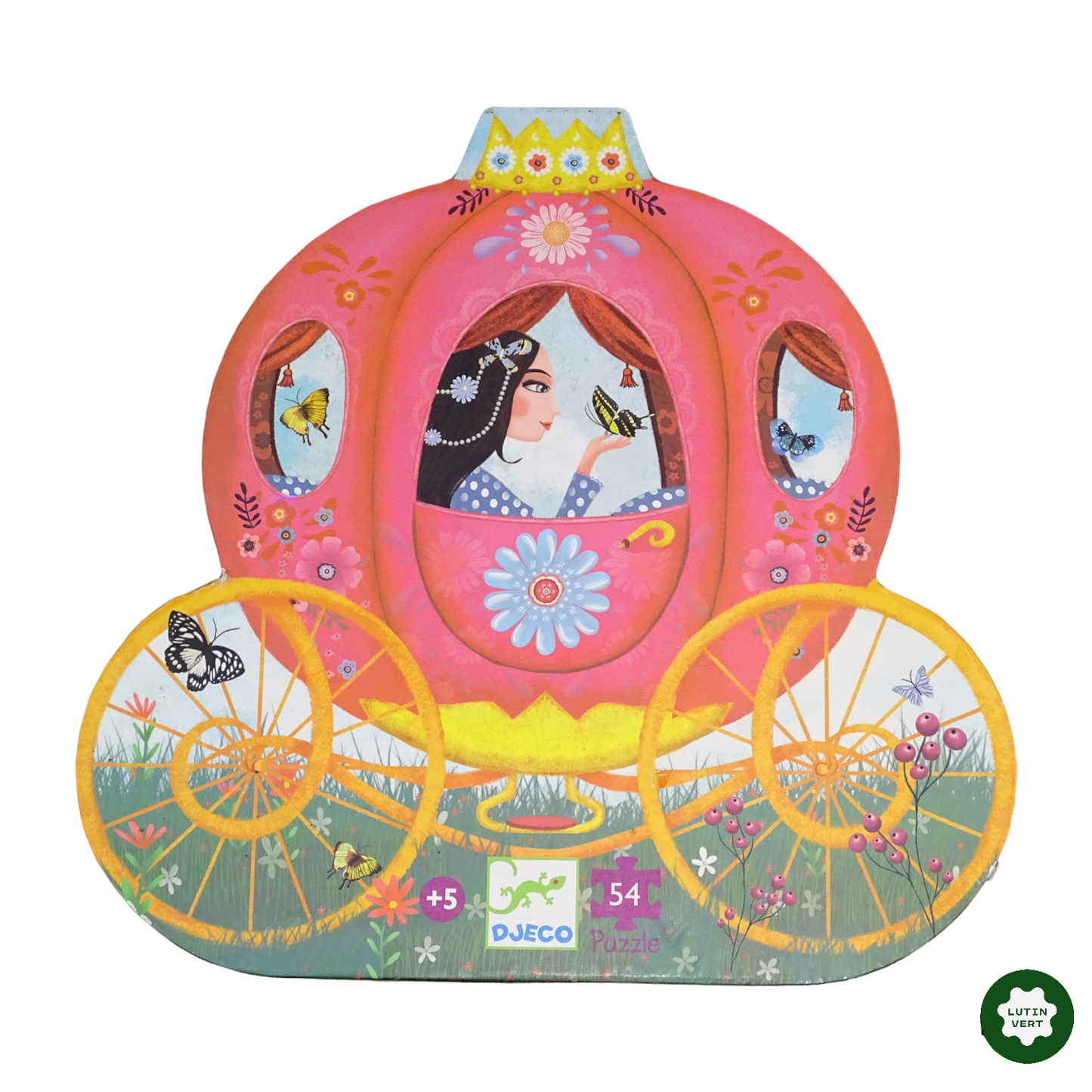 Puzzle Le carrosse d’Élise 54 pèces d'occasion DJECO - Dès 5 ans | Lutin Vert