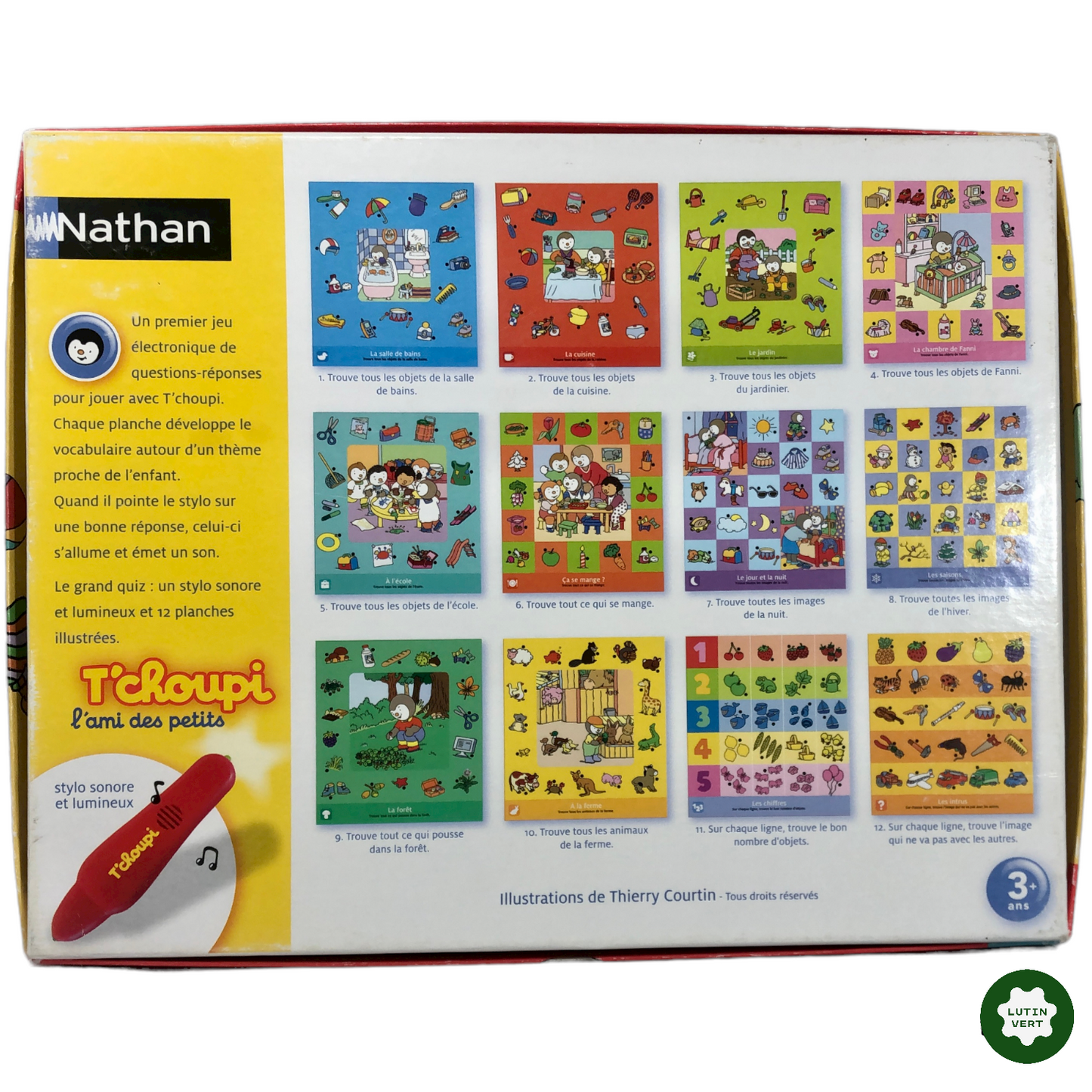 Mon grand quiz T'choupi d'occasion NATHAN