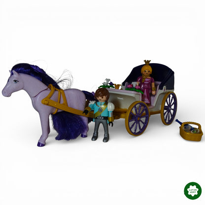 Playmobil 6856 / 9161 « Calèche avec cheval à coiffer et couple royal » d'occasion PLAYMOBIL - Dès 4 ans | Ref 12981