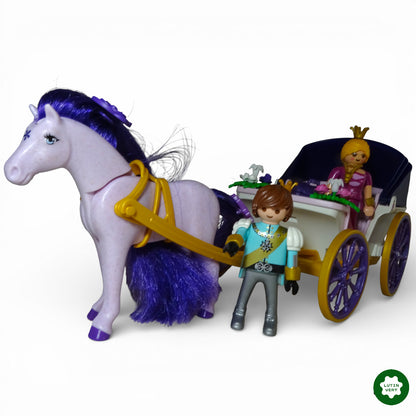 Playmobil 6856 / 9161 « Calèche avec cheval à coiffer et couple royal » d'occasion PLAYMOBIL - Dès 4 ans | Ref 12981