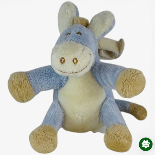 Peluche âne bleu pastel d'occasion SANS MARQUE - Dès 3 ans | Ref 10625