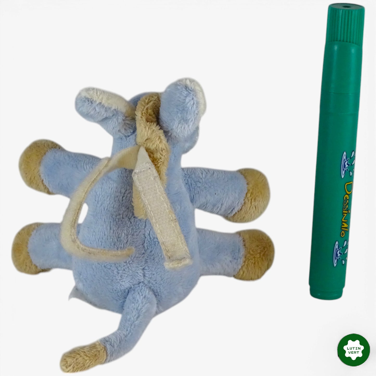 Peluche âne bleu pastel d'occasion SANS MARQUE - Dès 3 ans | Ref 10625