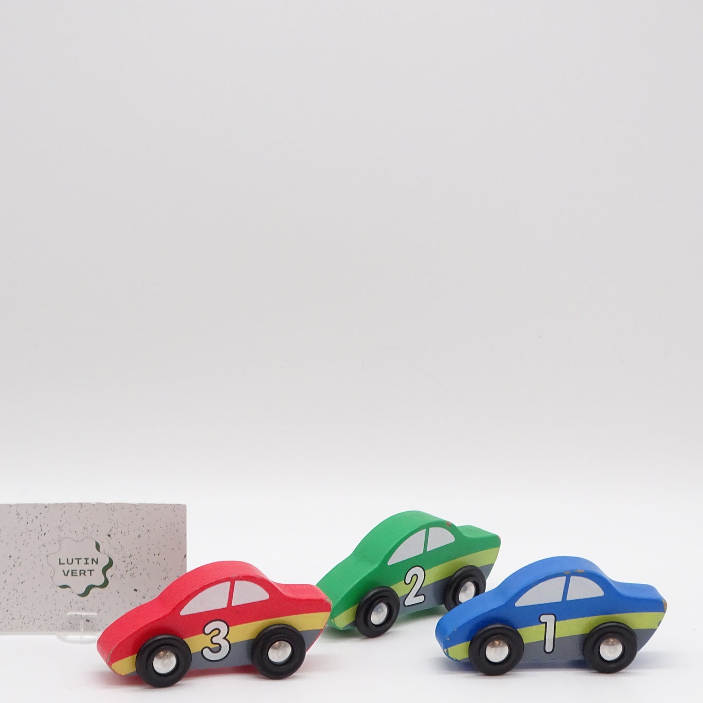 Lot 3 Voitures de Course MELISSA & DOUG - Dès 18 mois | Ref 14738