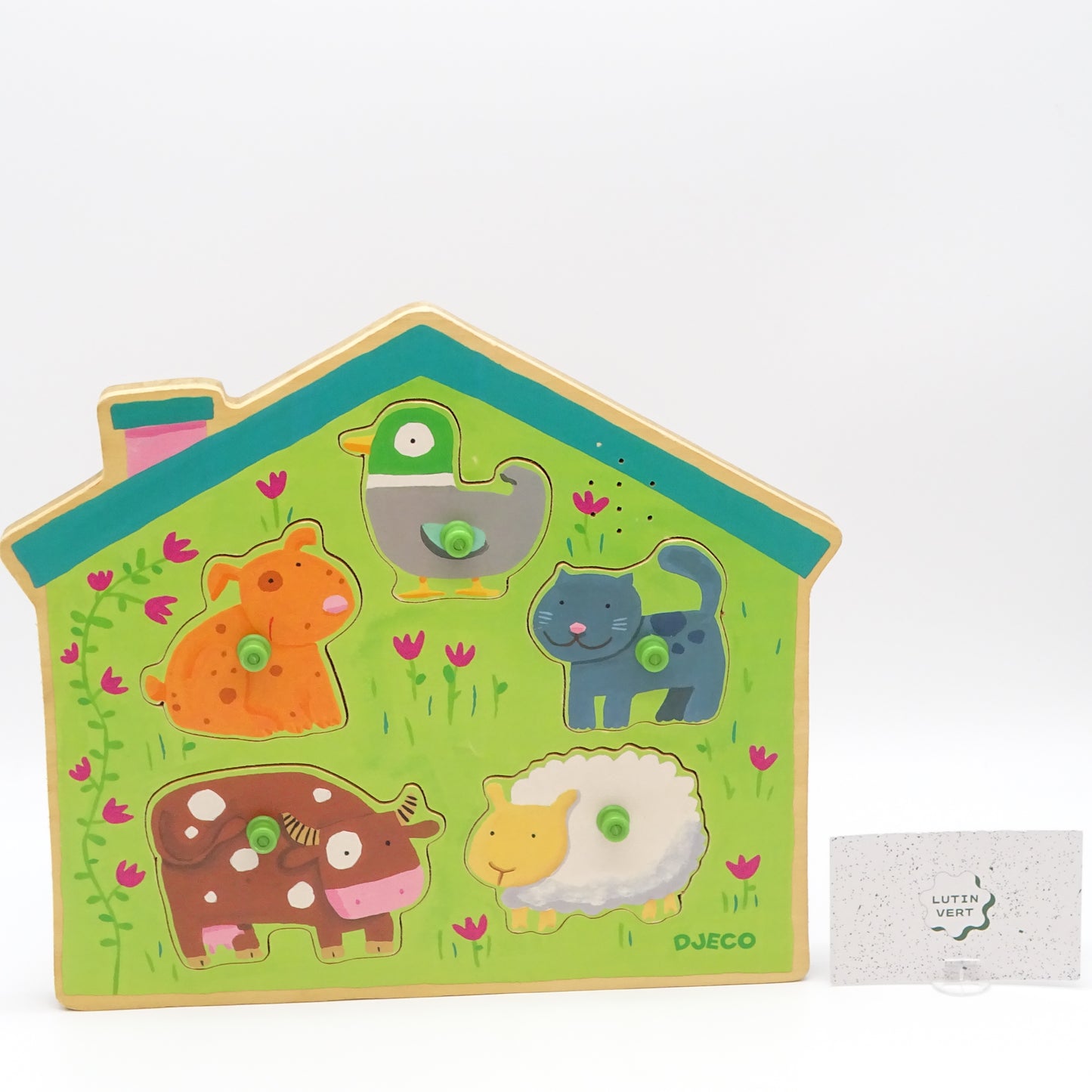 Puzzle sonore Thème de la ferme DJECO - Dès 1 an | Ref 14757