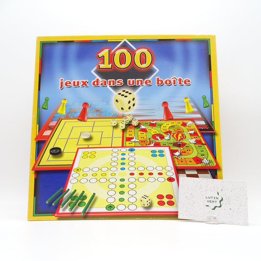 100 Jeux dans la boite SCHMIDT - Dès 4 ans | Ref 14779