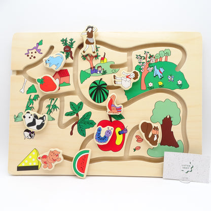 Puzzle circuit en bois KING JOUET - Dès 3 ans | Ref 14784