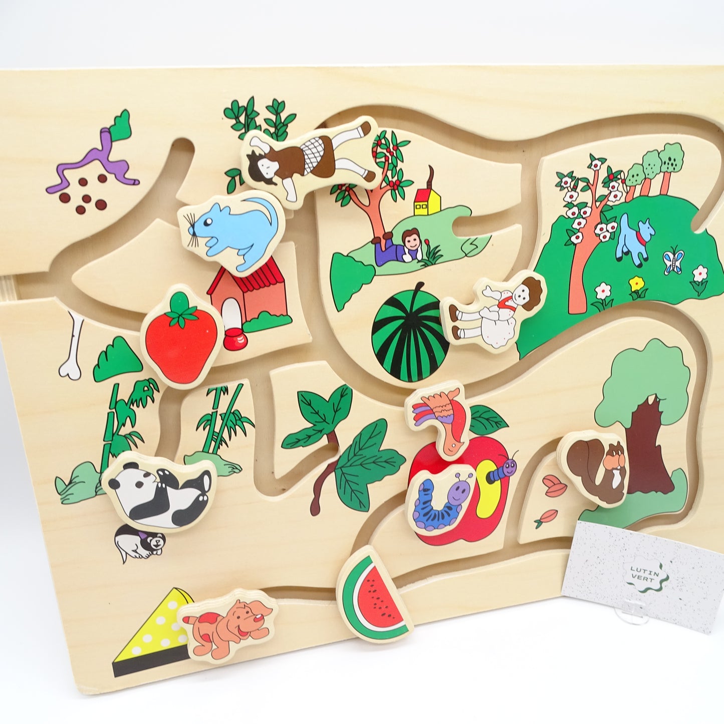 Puzzle circuit en bois KING JOUET - Dès 3 ans | Ref 14784