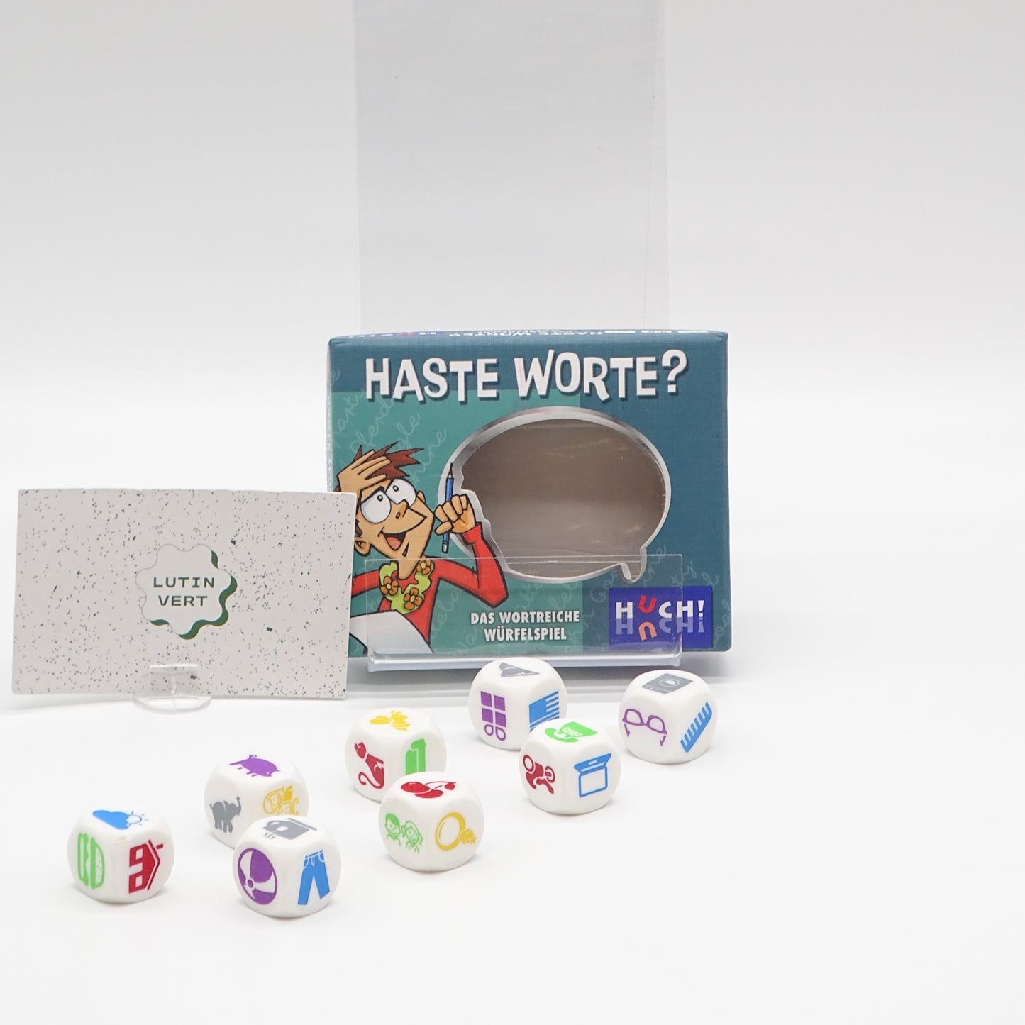 Haste Worte « jeu de dés en allemand » HUCHI - Dès 8 ans | Ref 14813