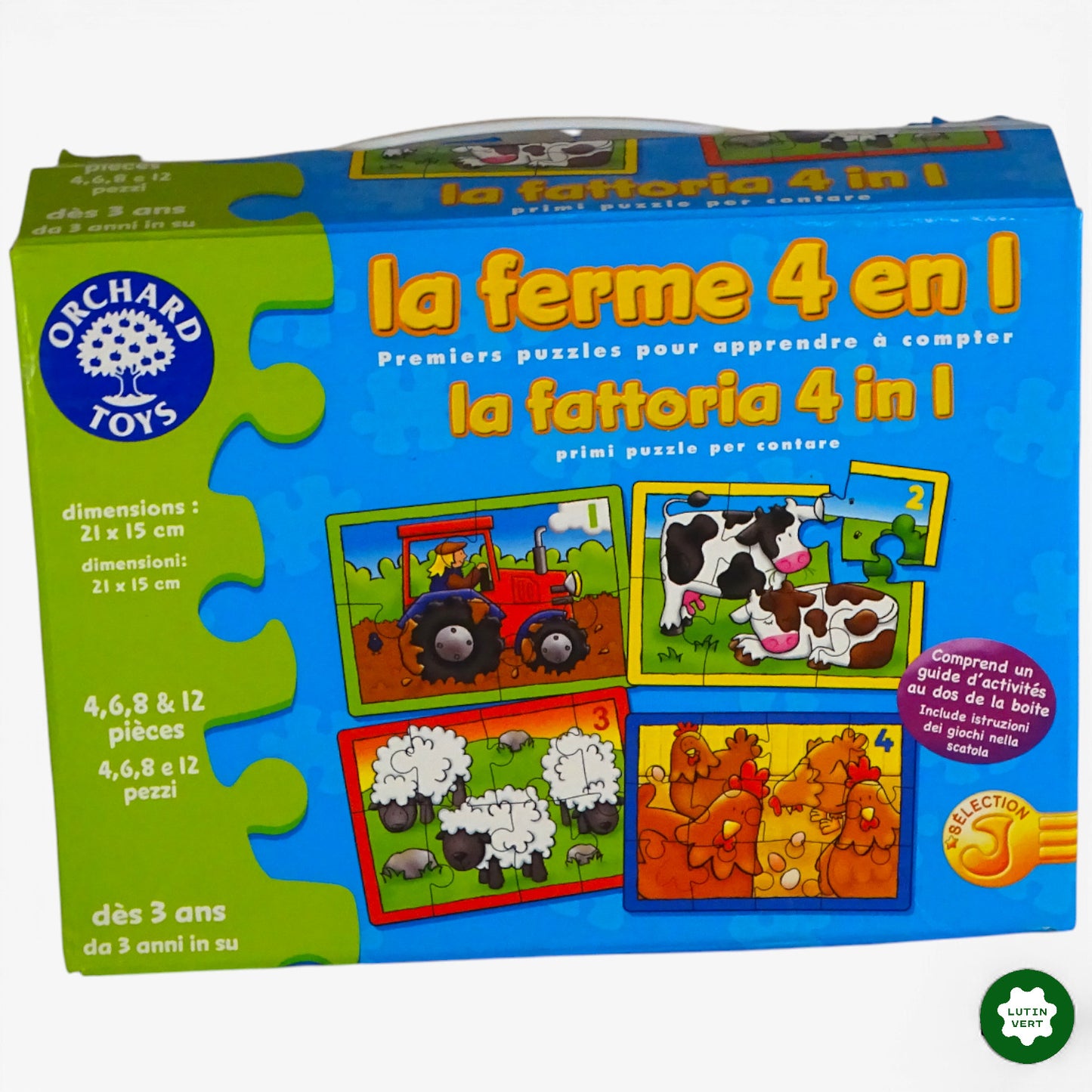 Puzzle « la ferme 4 en 1 » d'occasion ORCHARD TOYS - Dès 3 ans | Ref 10740