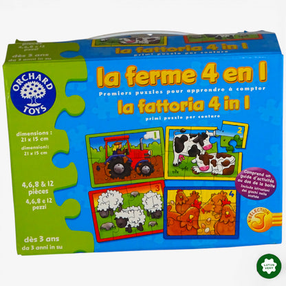 Puzzle « la ferme 4 en 1 » d'occasion ORCHARD TOYS - Dès 3 ans | Ref 10740