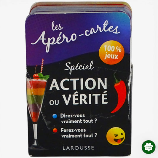 Apéro Cartes « Action ou Vérité » d'occasion LAROUSSE - Dès 15 ans | Ref 10730
