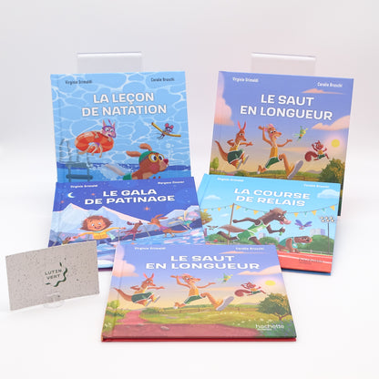 Lot de 5 livres Esprit sportif HACHETTE - Dès 3 ans | Ref 14823