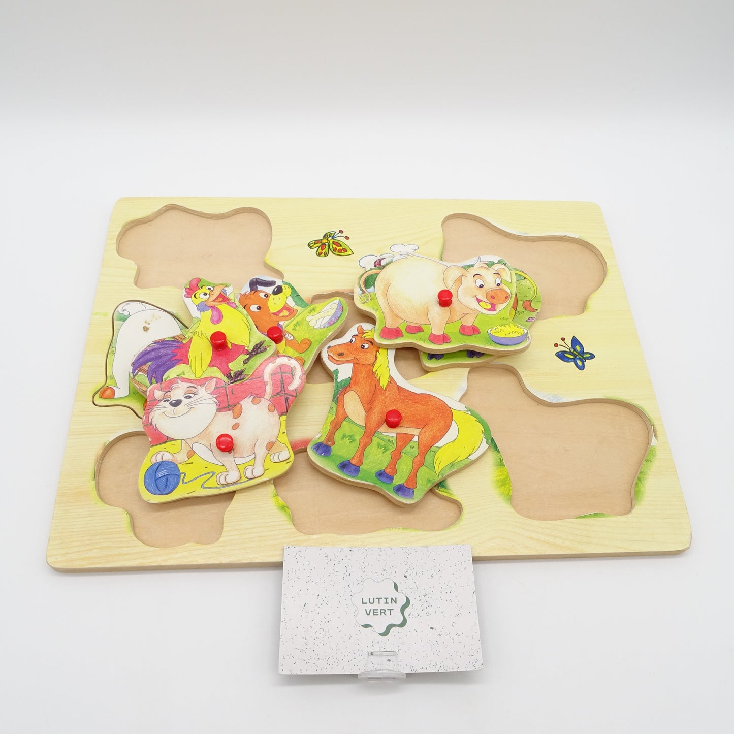 Puzzle des animaux en bois  - Dès 18 mois | Ref 14852