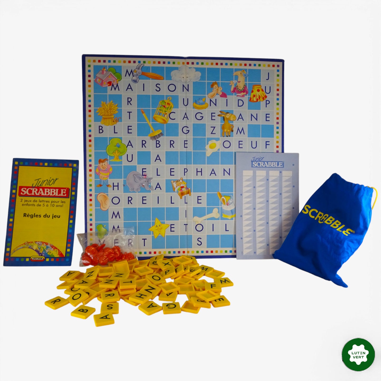Scrabble Junior (1995) d'occasion JEUX SPEAR - Dès 5 ans | Ref 10783