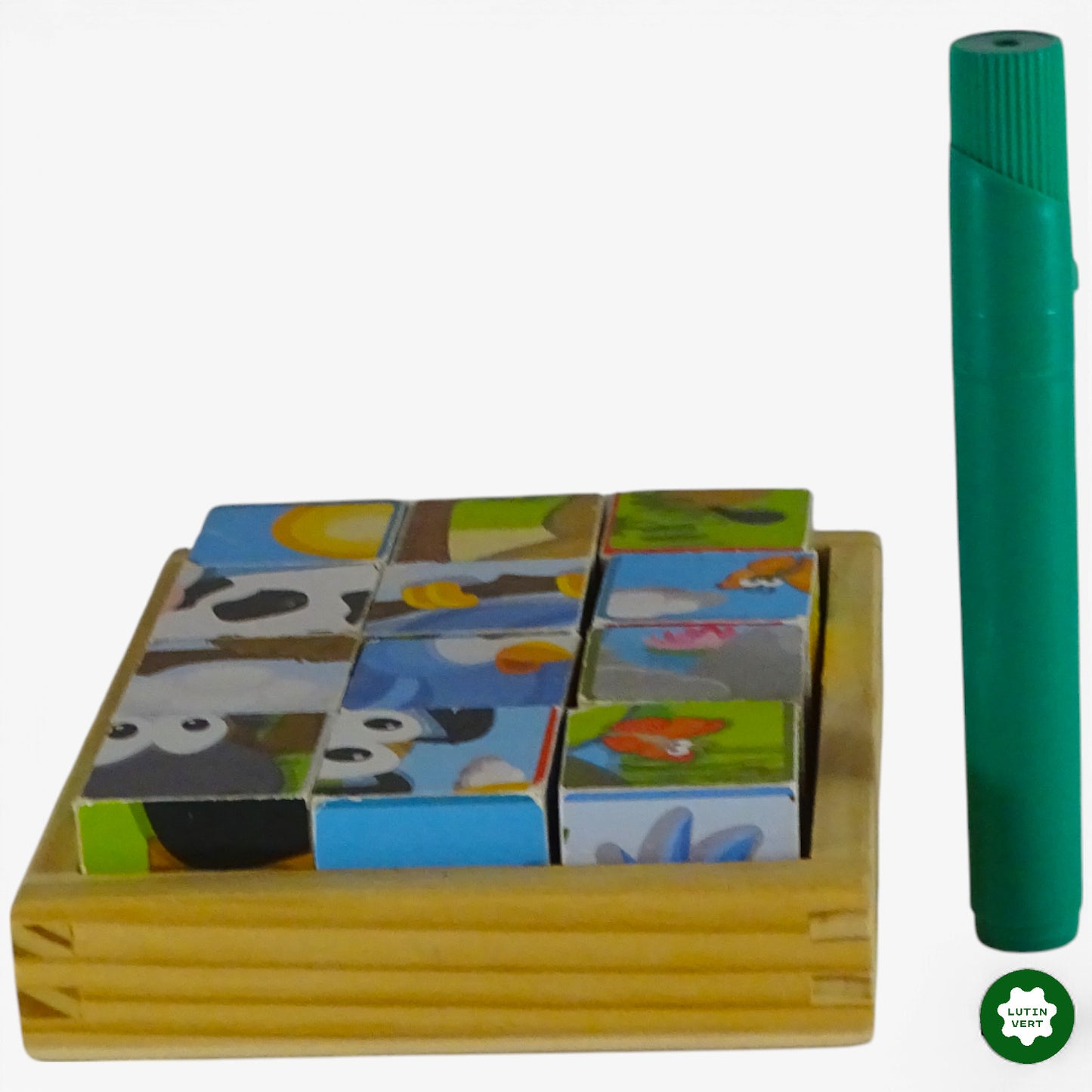 Puzzle cubes animaux d'occasion ROLDAN - Dès 3 ans | Ref 10949