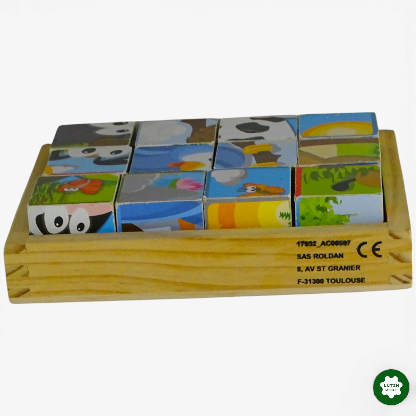 Puzzle cubes animaux d'occasion ROLDAN - Dès 3 ans | Ref 10949